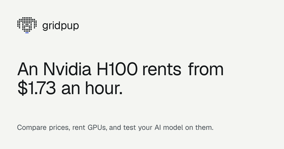 GridPup: live GPU prices across clouds